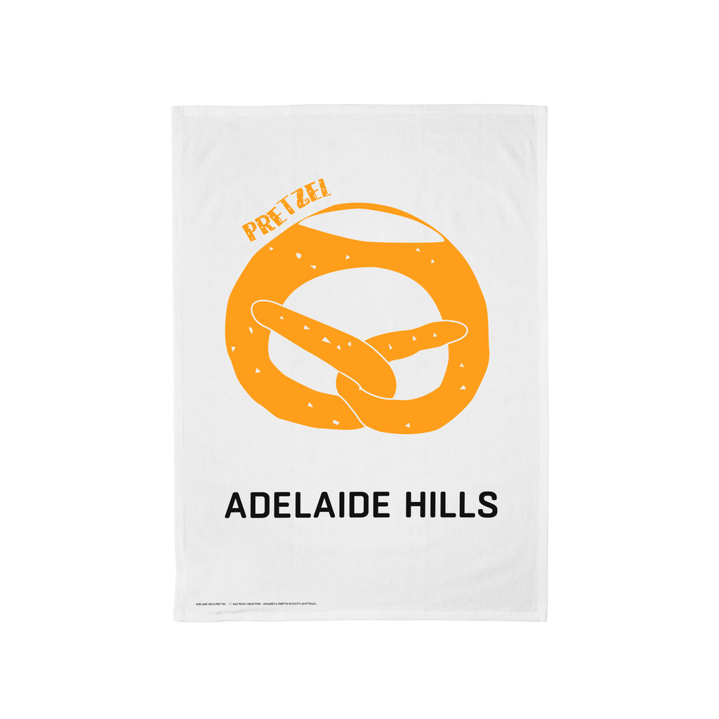 Tea towel- Pretzel Adelaide Hills