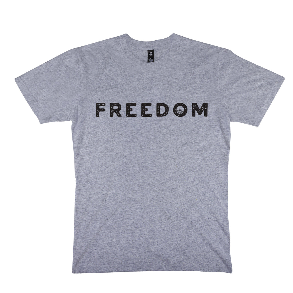 男女通用 T 恤 - 自由