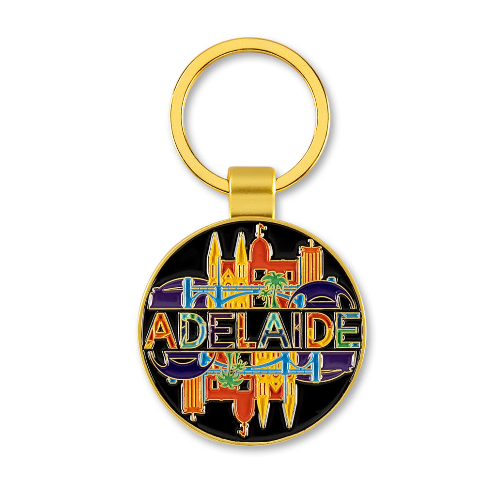 Adelaide cityscape-Keyring