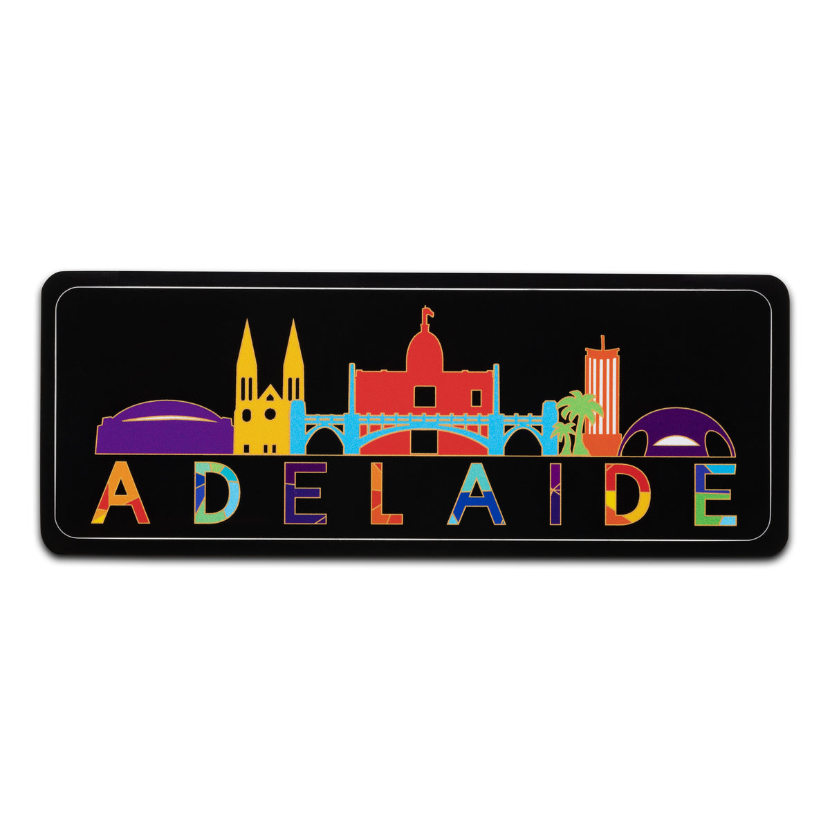 Sticker- Adelaide City Scape Black | Saltbush Creations